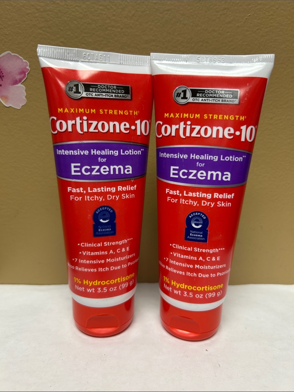 2 X Cortizone 10 Healing Lotion for Eczema - 3.5 oz each